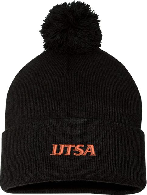 UTSA Sportsman Pom Pom Cuffed Beanie UTSA EMB - ONLINE ONLY