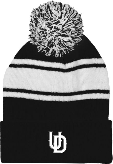 Univ of Dallas Two Tone Knit Pom Beanie w/Cuff University of Dallas UD - ONLINE ONLY