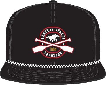 Saratoga Travers Stakes Cross Oars Black Rope Cap