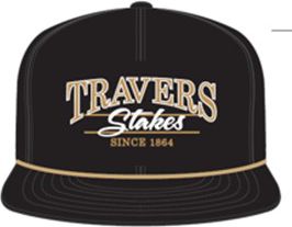 Saratoga Travers Stakes Stacked Black Rope Cap