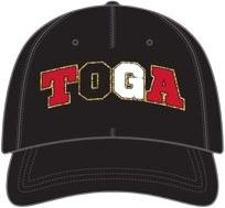 Saratoga TOGA Black Chenille Cap