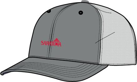 Saratoga Grey Performance Trucker Hat