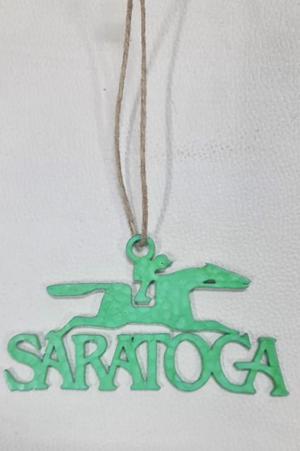 Saratoga Horse Stainless Steel Ornament Teal