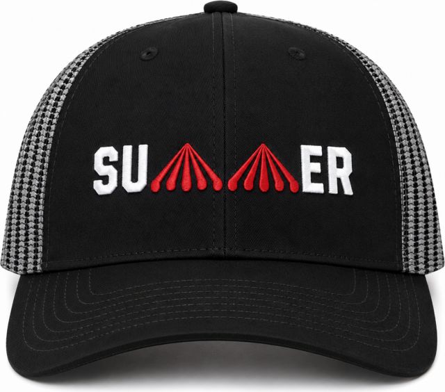 Saratoga Old Smoke Summer Black Trucker Cap