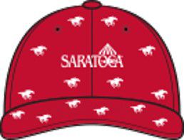 Saratoga All Over Horse Cap Red