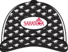 Saratoga All Over Horse Meshback Black