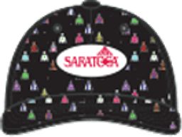 Saratoga All Over Silks Black Cap