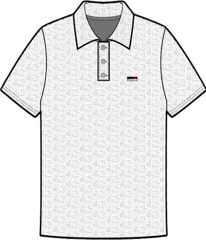 Saratoga Carry The Boat White Polo