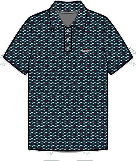 Saratoga Running Repeat Navy Polo