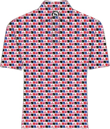 Saratoga Old Smoke Saddle Cloth White Polo