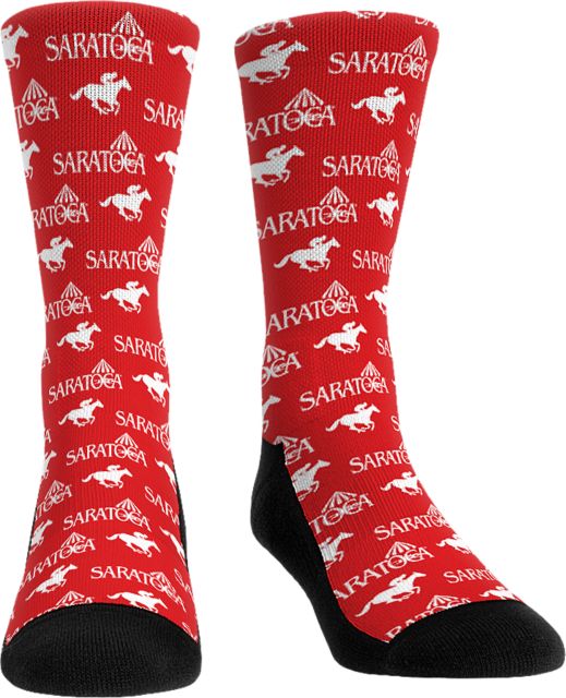 Saratoga Running Horse Red Socks