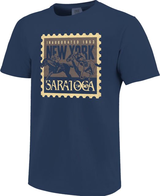 Saratoga Youth Comfort Colors Navy Stamp Short Sleeve T Shirt