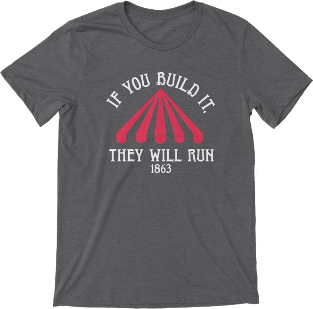 Saratoga Old Smoke They will Run Short Sleeve Grey T Shirt