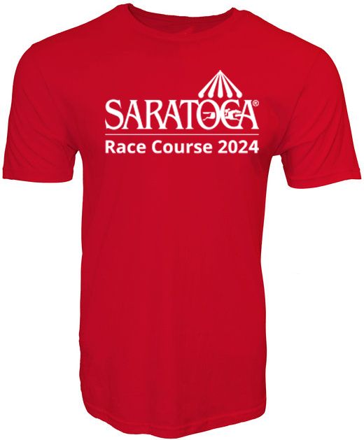 Saratoga Race Course 2024 Logo Red Short Sleeve T Shirt