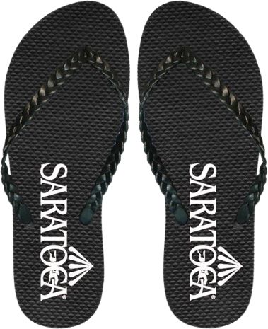 Saratoga Black Flip Flops