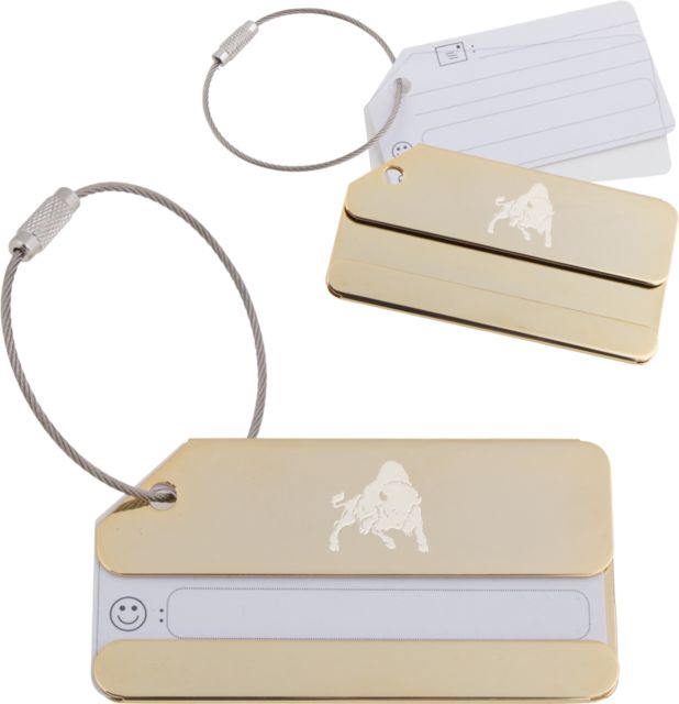 Bethany WV Luggage Tag Boomer the Bison Engraved - ONLINE ONLY