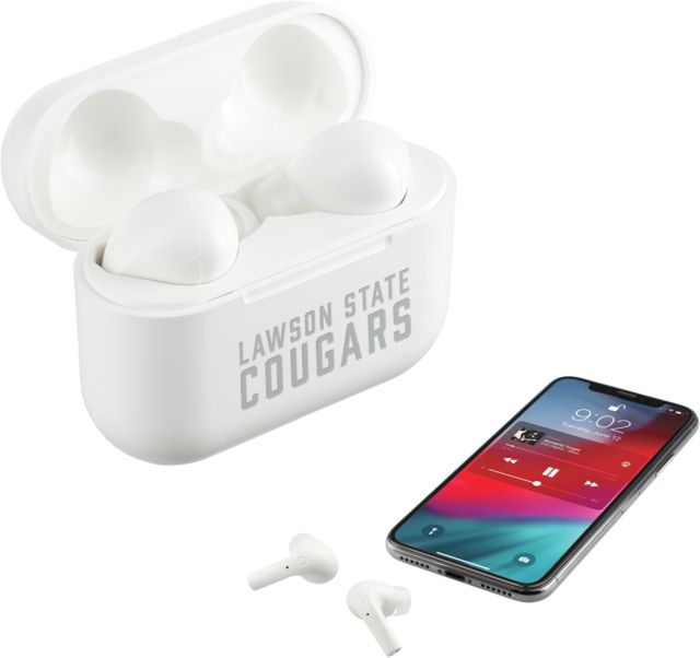 Lawson State Braavos Pro True Wireless Auto Pair Earbuds Lawson State Cougars Stacked Engraved - ONLINE ONLY