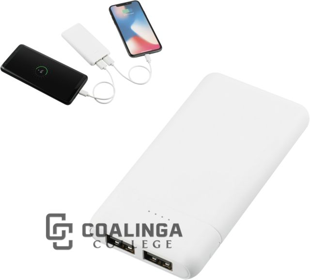 WHC Coalinga Tilt High Density 5000 mAh Power Bank Coalinga College Horizontal Lockup Engraved - ONLINE ONLY