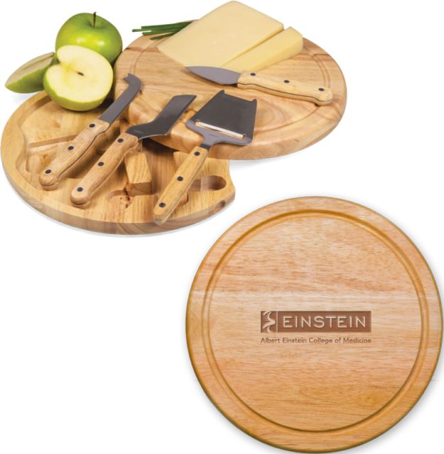 Albert Einstein 10.2 Inch Circo Cheese Board Set Einstein Logo Engraved - ONLINE ONLY