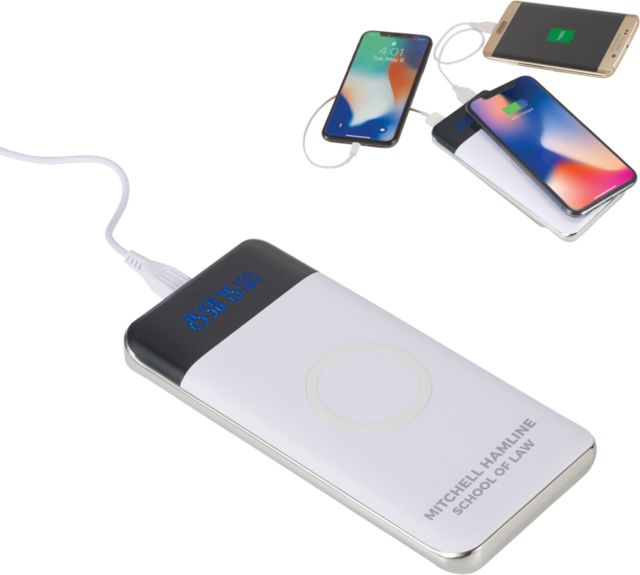 Mitchell Hamline Constant 10000 mAh Wireless Power Bank w/ Display Mitchell Hamline School of Law Engraved - ONLINE ONLY