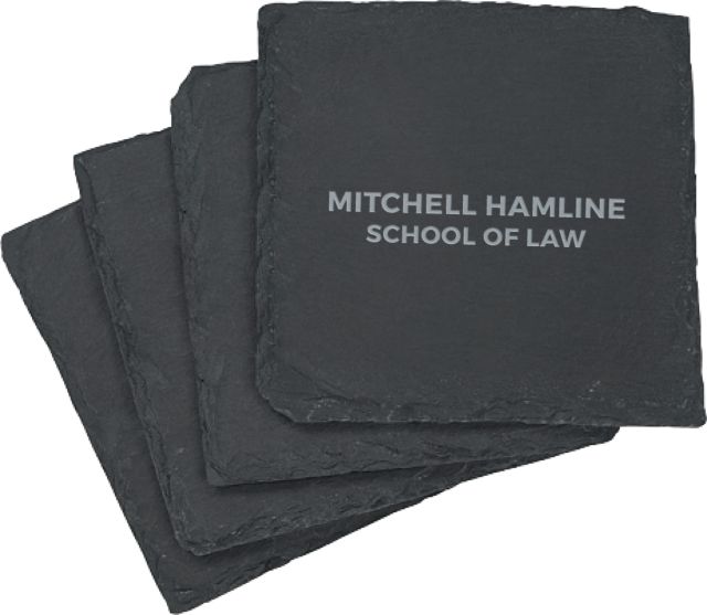 Mitchell Hamline Slate Coaster Set Mitchell Hamline School of Law Engraved - ONLINE ONLY