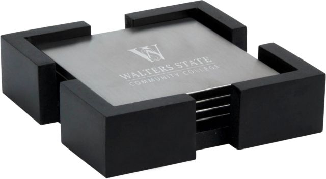 Walter State Stainless Coaster Set Primary Engraved - ONLINE ONLY