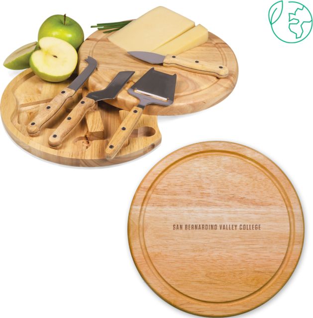 SBVC 10.2 Inch Circo Cheese Board Set San Bernardino Valley College Flat Engraved - ONLINE ONLY