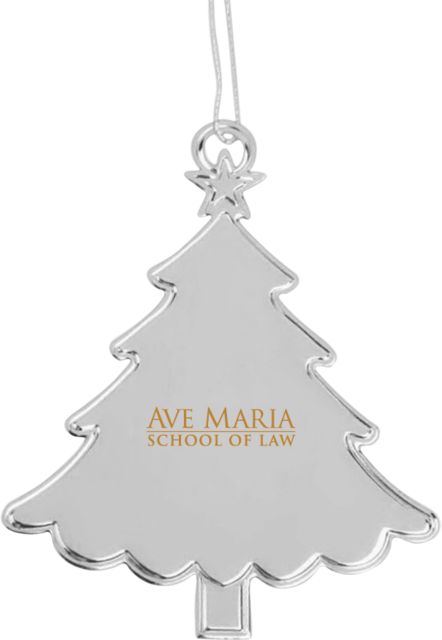 Ave Maria Law Tree Ornament Ave Maria School of Law Wordmark Engraved - ONLINE ONLY