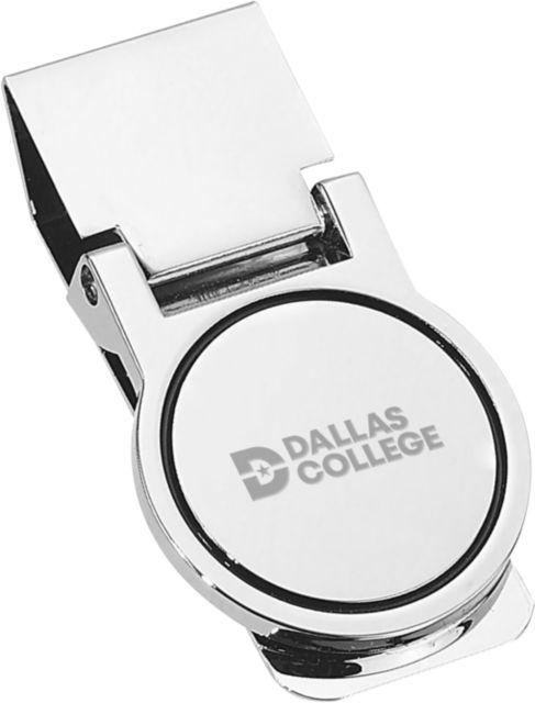 Dallas College Round Money Clip Primary Mark Engraved - ONLINE ONLY
