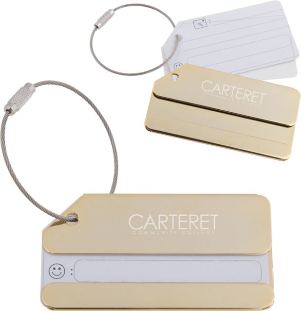 Carteret Luggage Tag Wordmark Engraved - ONLINE ONLY