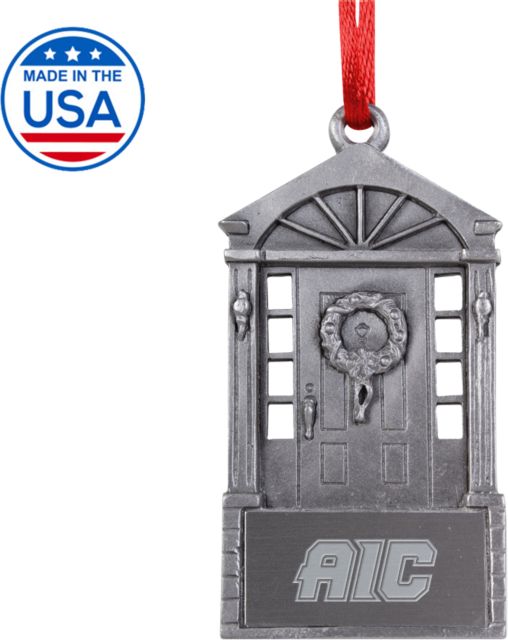 American International Front Door Ornament AIC Primary Athletic Mark Engraved - ONLINE ONLY