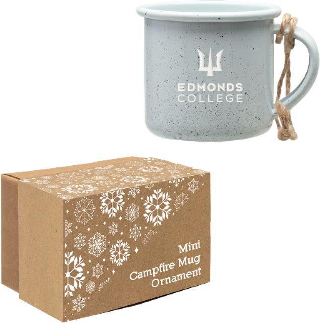 Edmonds College Mini Campfire Mug Ornament Edmonds College Wordmark Engraved - ONLINE ONLY