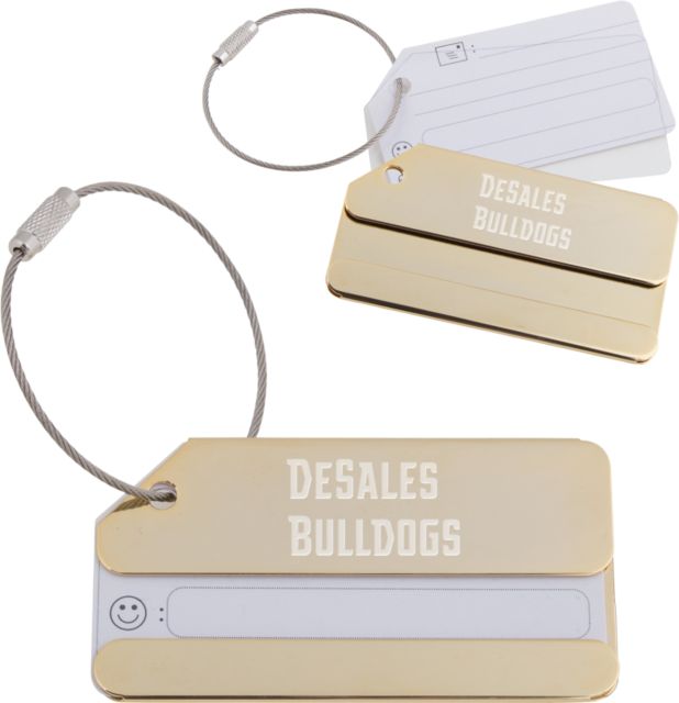 DeSales Luggage Tag Wordmark Engraved - ONLINE ONLY