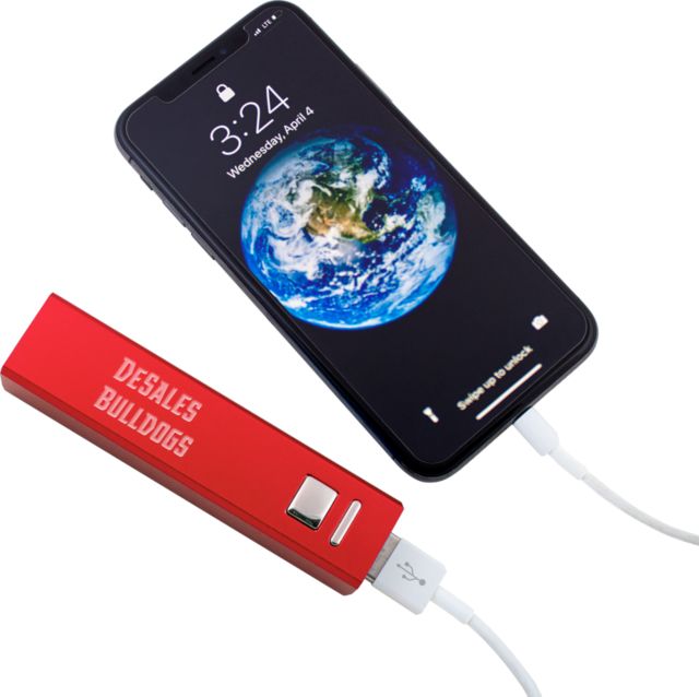 DeSales Aluminum Power Bank Wordmark Engraved - ONLINE ONLY