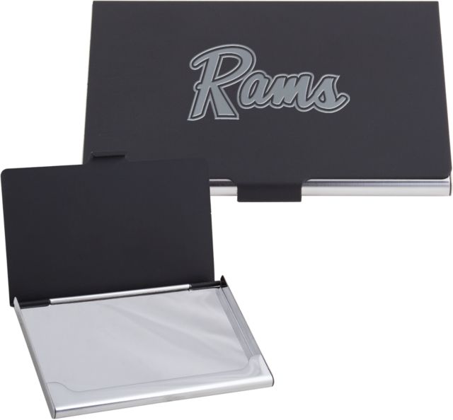 Shepherd Metal Business Card Case Rams Logo Engraved - ONLINE ONLY