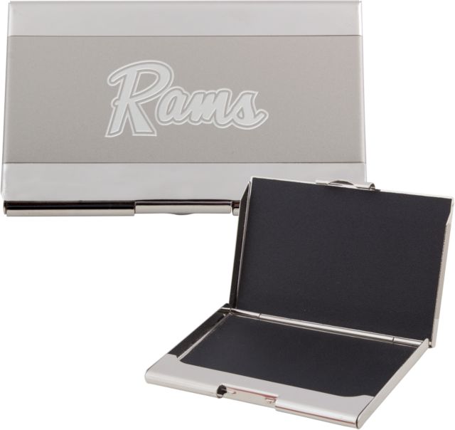 Shepherd Dual Texture Business Card Holder Rams Logo Engraved - ONLINE ONLY