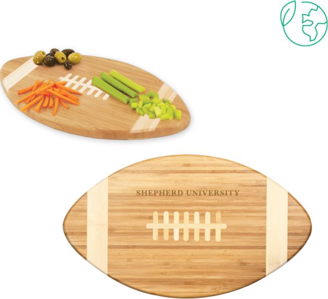 Shepherd Touchdown Football Cutting Board Shepherd University Engraved - ONLINE ONLY