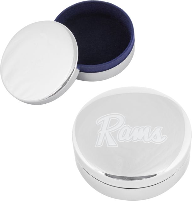 Shepherd Elegant Round Trinket Box Rams Logo Engraved - ONLINE ONLY