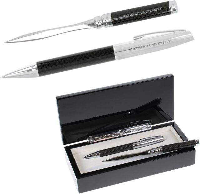 Shepherd Fiber Pen/Letter Opener Set Ram Head Logo Engraved - ONLINE ONLY