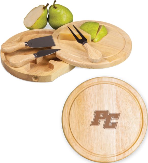 Pine Crest 7.5 Inch Brie Circular Cutting Board Set PC Lockup Engraved - ONLINE ONLY