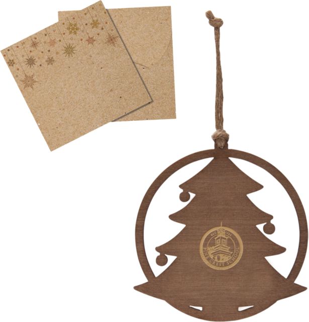 Pine Crest Wood Holiday Tree Ornament Seal Engraved - ONLINE ONLY