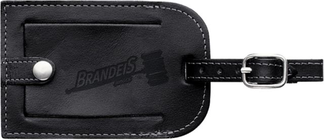 Brandeis Millennium Leather Luggage Tag Primary Mark Engraved - ONLINE ONLY