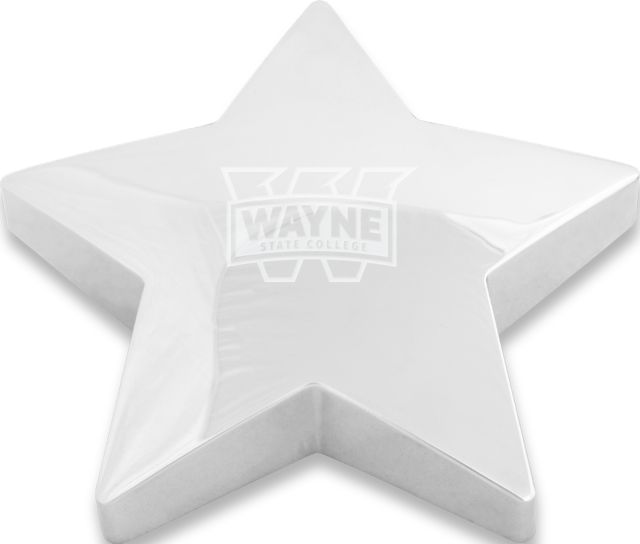 Wayne State Star Paperweight Primary Mark Engraved - ONLINE ONLY