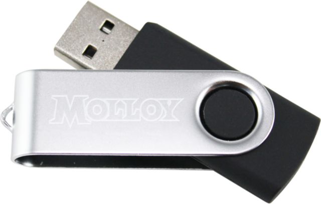 Molloy University USB Mini Pen Drive 8G Molloy Wordmark Engraved - ONLINE ONLY