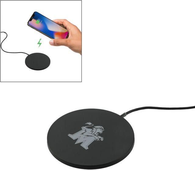 Molloy University Ultra Thin Wireless Charging Pad Lion with M Engraved - ONLINE ONLY