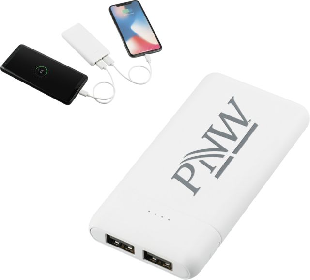 Purdue Northwest Tilt High Density 5000 mAh Power Bank PNW Monogram Engraved - ONLINE ONLY