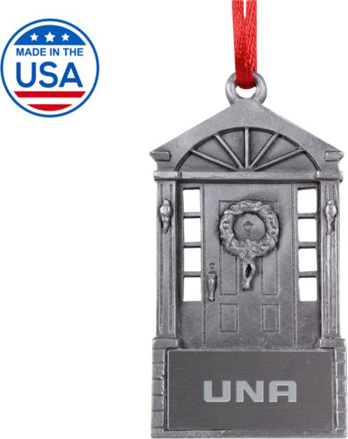North Alabama Front Door Ornament UNA  Wordmark Engraved - ONLINE ONLY