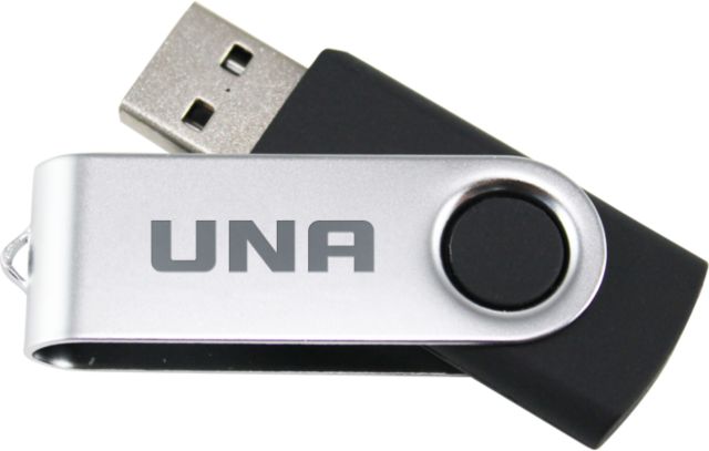 North Alabama USB Mini Pen Drive 8G UNA  Wordmark Engraved - ONLINE ONLY