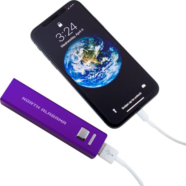 North Alabama Aluminum Power Bank North Alabama Wordmark Horizontal Engraved - ONLINE ONLY