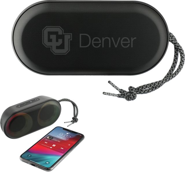 Colorado Denver Zedd Outdoor Speaker with RGB Lights CU Denver Engraved
